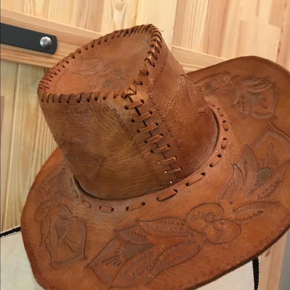 mexican leather hat